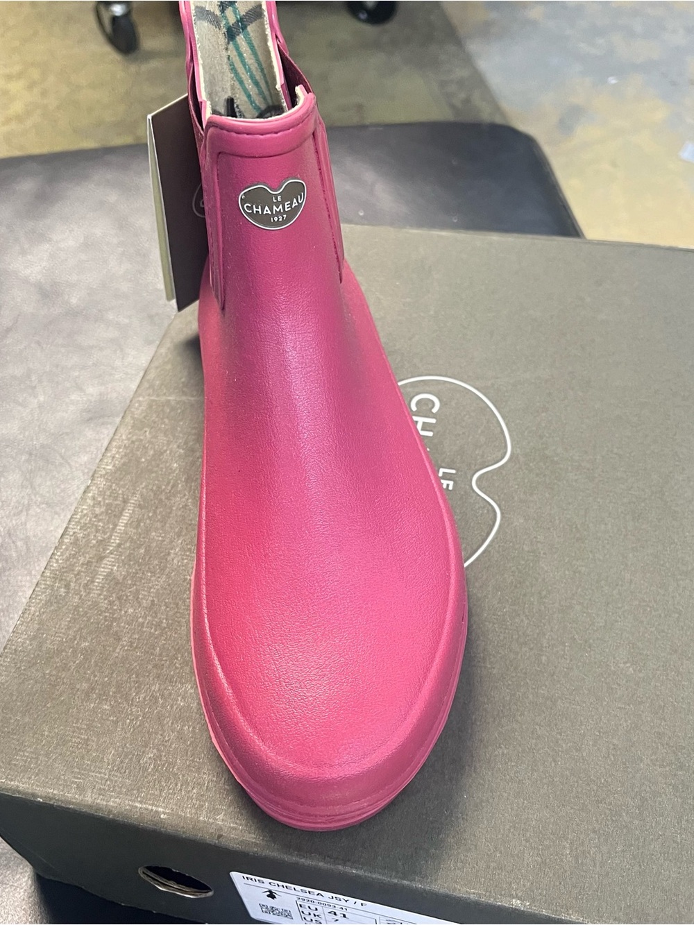 Le Chameau Women pink IRIS CHELSEA JSY /F rain boots